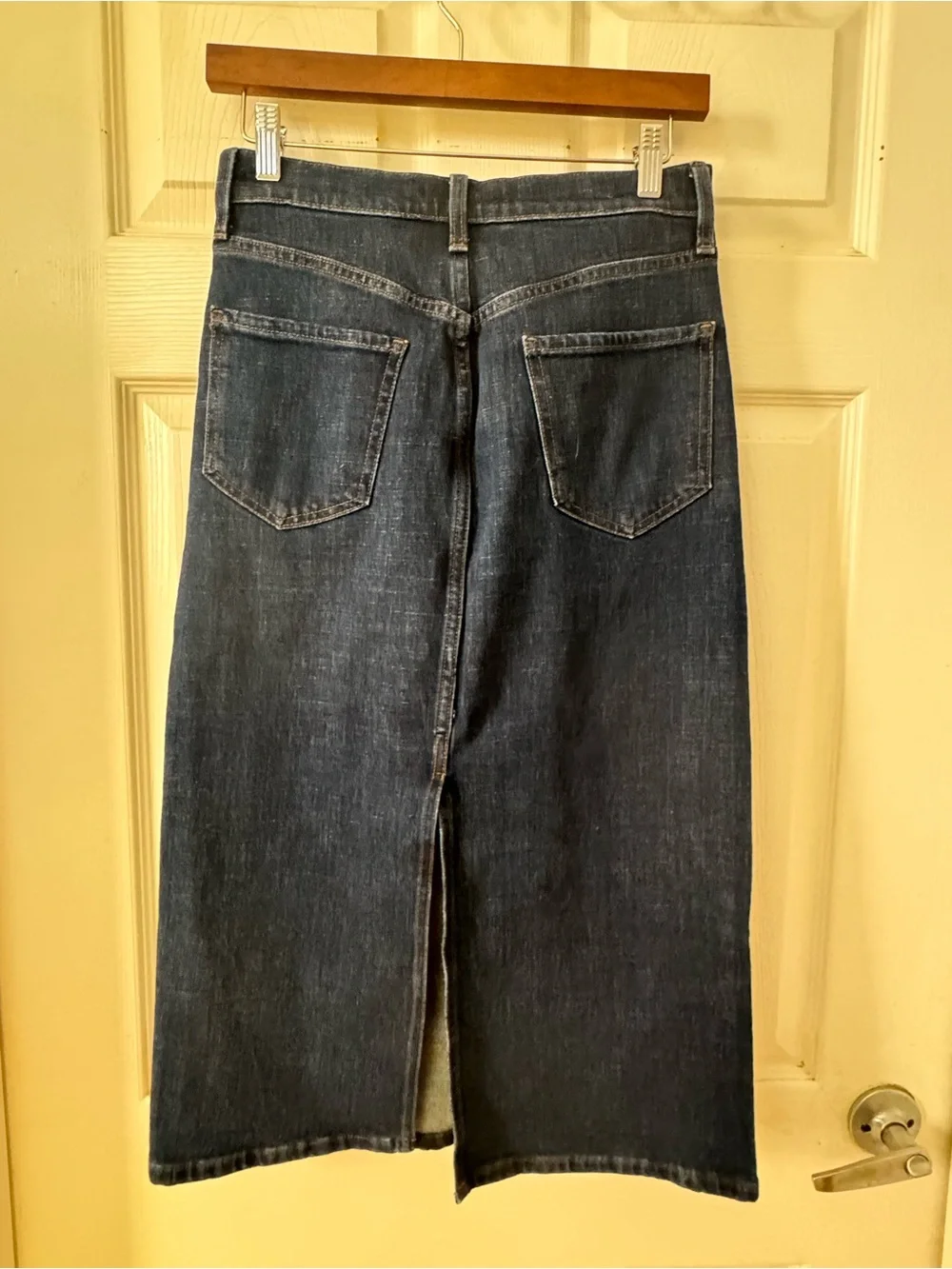 Banana Republic Dark Blue Denim Midi Skirt